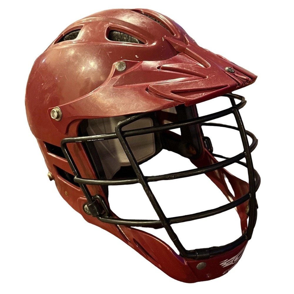 Lacrosse Helmet Adjustable Maroon MLL SPR Fit Sports Competition Cascade